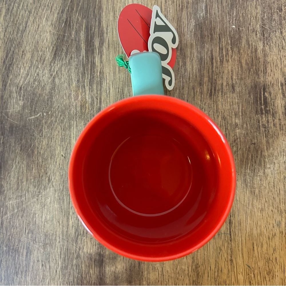 Starbucks Coffee Mug Cup Green Exterior Red Interior 11 oz. 2025 NWT Christmas - Picture 4 of 7
